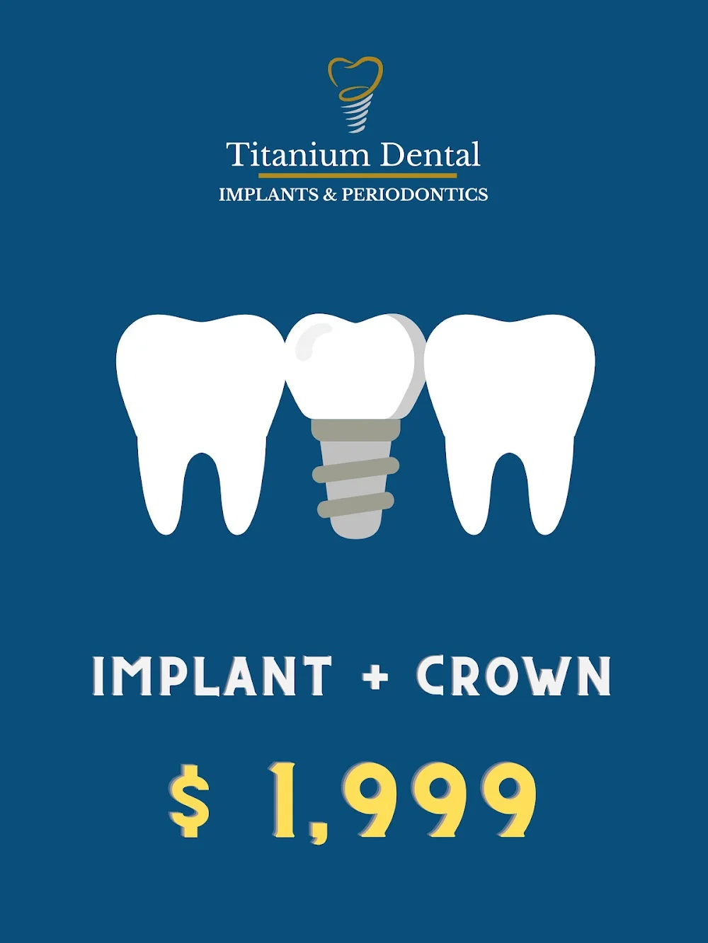 TITANIUM DENTAL Implants & Periodontics **$1,999 Implant Special** Best Price in GA! 5