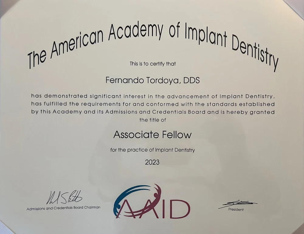 Dr. Fernando Tordoya, DDS,FAGD AFAAID 10