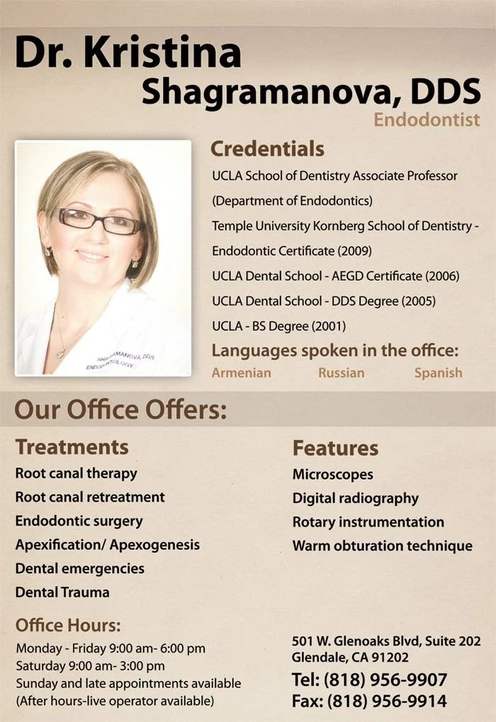 L.A. Smiles Endodontics: Kristina Shagramanova DDS 4