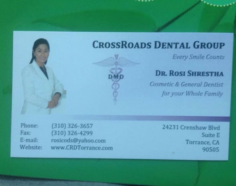 Dr. Rosi Shrestha, DMD, Crossroads dental group