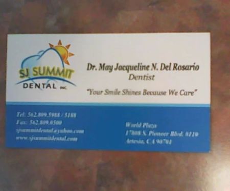 SJ SUMMIT DENTAL (Navoa-Del Rosario, May Jacqueline C. DDS